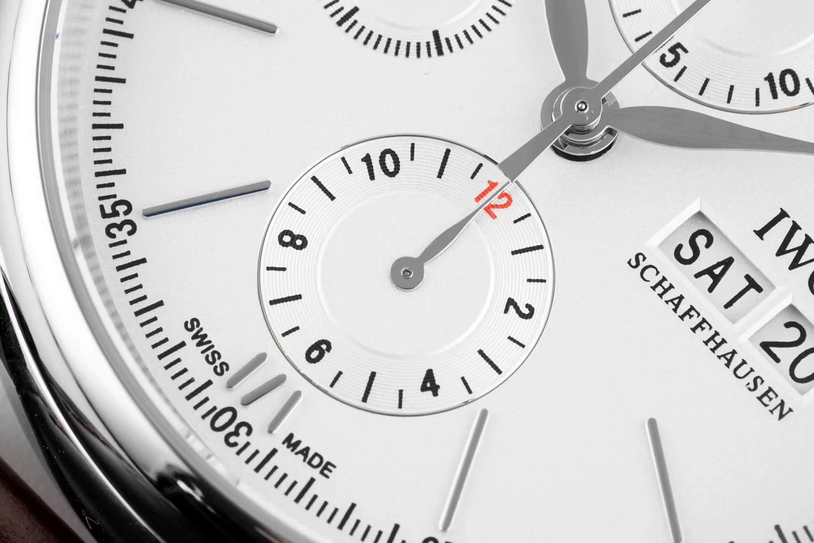 Portofino Chronograph IW391027 Edition “150 Years” White Dial in Steel